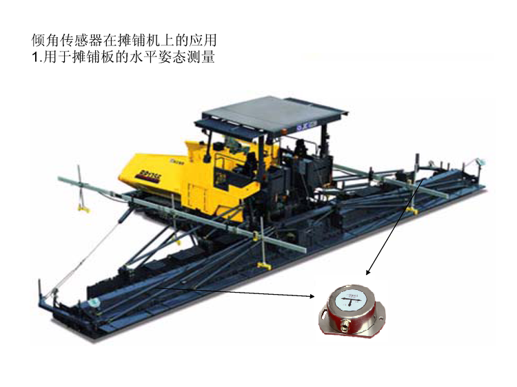 傾角傳感器在鋪路機上應(yīng)用